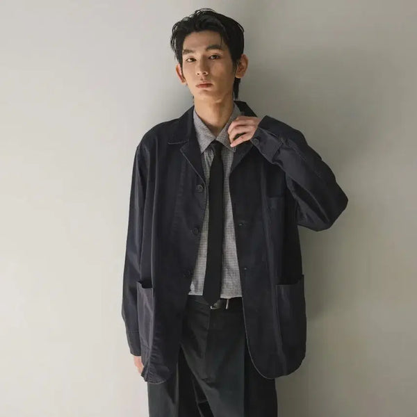 [BUNJANG] Another Office Hermit Garment Coverall Jacket Smoky Indigo / [3] 어나더오피스 허밋 가먼트 커버올 자켓 스모키 인디고