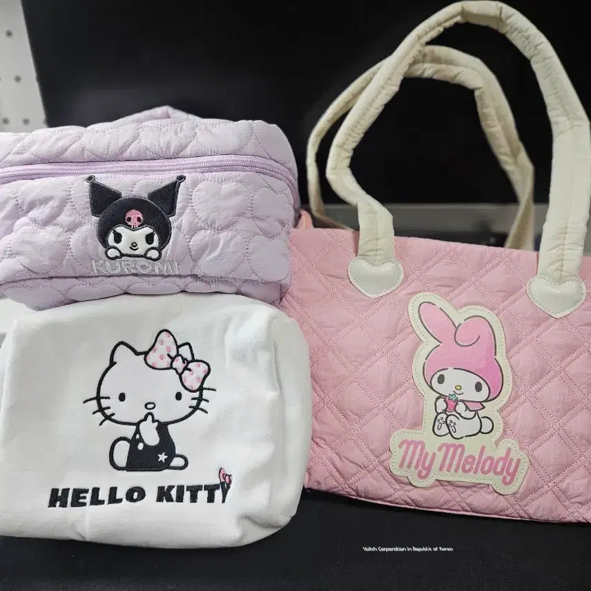 [BUNJANG] Sanrio Characters Shoulder Bag & Pouches Bundle Set / 산리오 캐릭터 가방,파우치 새상품 일괄 팝니다