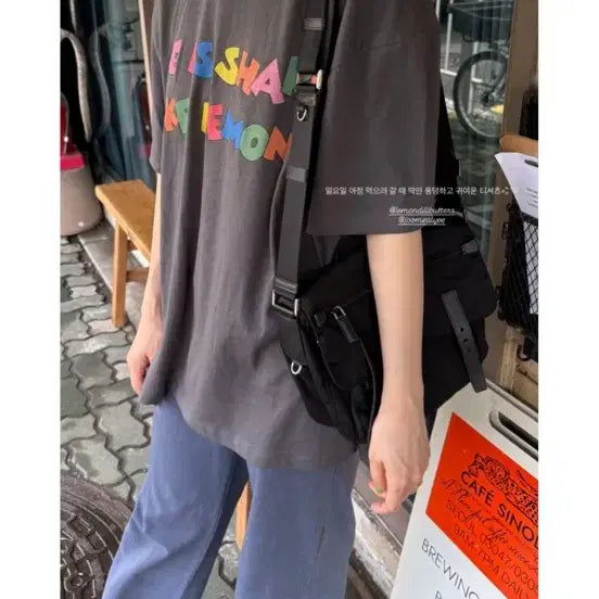 [BUNJANG] Lemon Butter Camp Tee Charcoal / 레몬딜버터 캠프티(새상품)