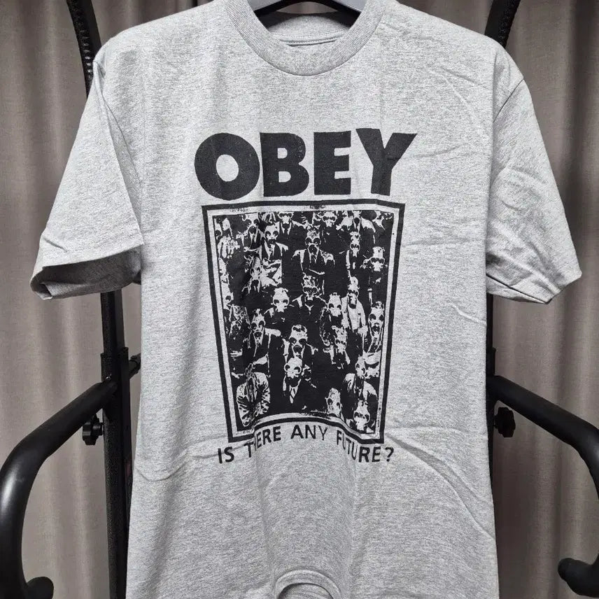 [BUNJANG] OBEY Grey Printing T-Shirt (L) / (L) OBEY 그레이 프린팅 티셔츠