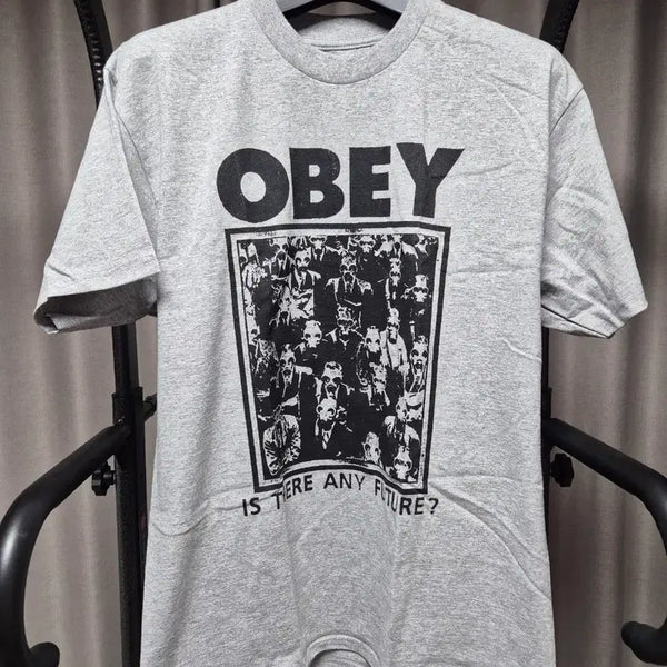 [BUNJANG] OBEY Grey Printing T-Shirt (L) / (L) OBEY 그레이 프린팅 티셔츠