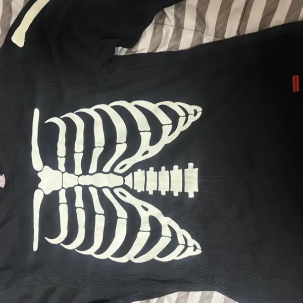 [BUNJANG] Supreme Haynes Bones Thermal Long Sleeve Black XL / 슈프림 헤인즈 본즈 써멀 롱슬리브 블랙 XL