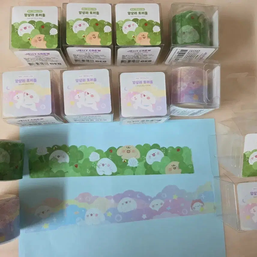 [BUNJANG] Mangsangri Rabbit Masking Tape Set / 망상리 토끼들 마스킹테이프 20개