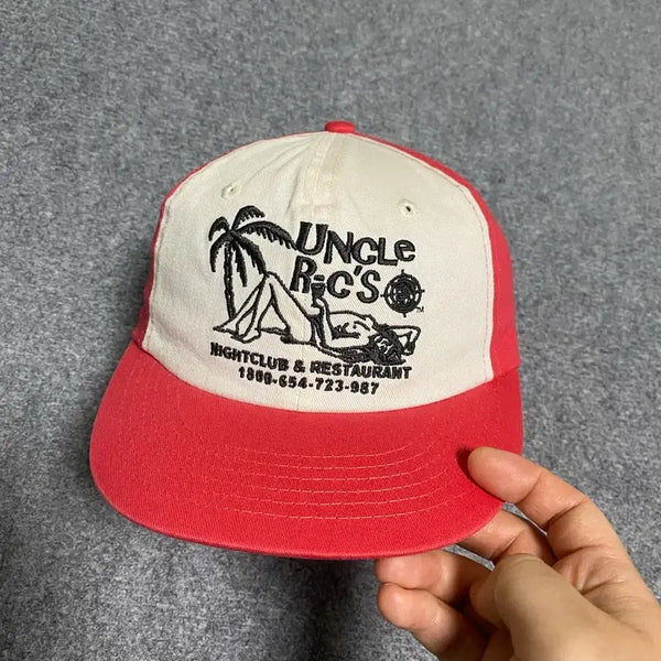 [BUNJANG] Uncle Ric's Tropical Island Vintage Two-Tone Snapback Hat / Uncle Ric's 열대 섬 빈티지 투톤 스냅백