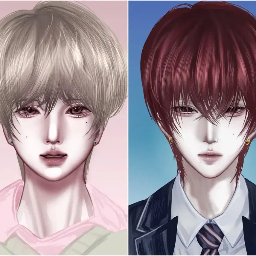 [BUNJANG] Male Character Photo Card Commission (Illustration) / 남캐 증사 그림 커미션