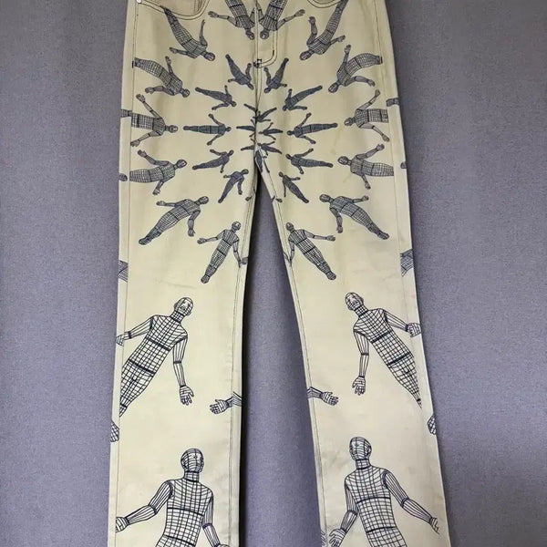 [BUNJANG] Unborn Society 14oz Denim Pants Cream 32 / 언본소사이어티 14OZ 데님 팬츠 크림 32size