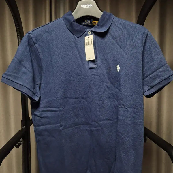 [BUNJANG] Polo Ralph Lauren Terry Collar T-Shirt Navy / (L) 폴로 랄프로렌 테리 카라티 네이비