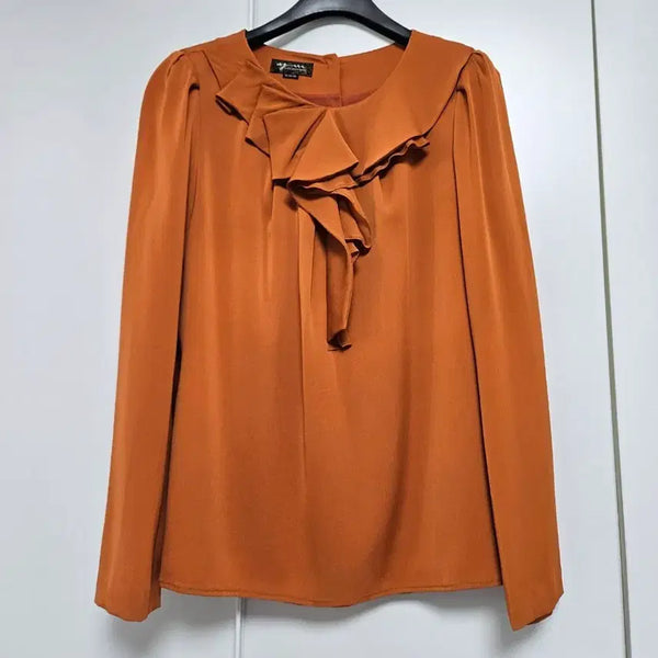 [BUNJANG] Yang Sung Sook Frill Blouse (Size 55) / (새상품) 양성숙 프릴 블라우스 (55)