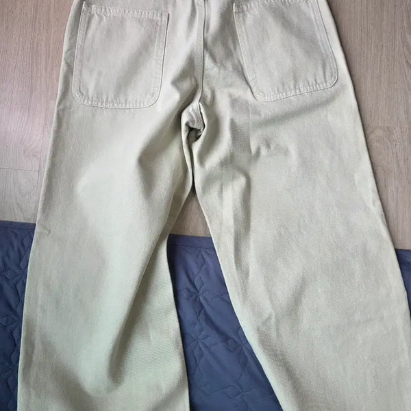 [BUNJANG] Uniqlo Wide Tapered Jeans Natural Size 29 (Length 67cm) / 유니클로 와이드테이퍼드진 네추럴NATURAL, 29사이즈 수선 67cm