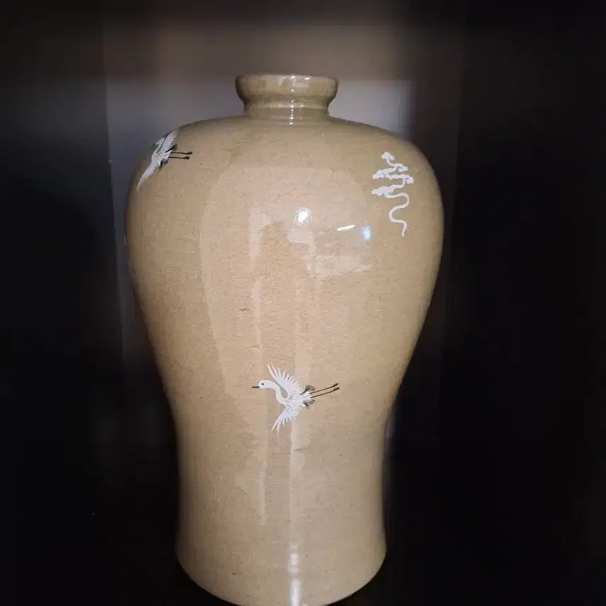 [BUNJANG] Celadon Crane Motif Vase / 청자 운학문 매병