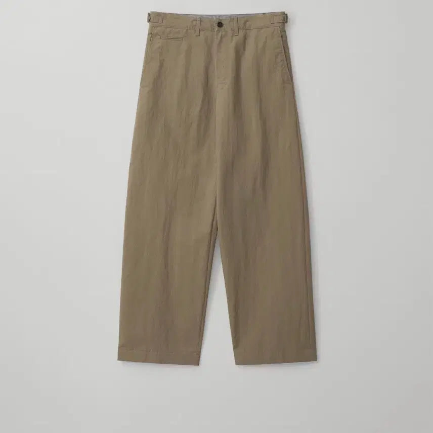 [BUNJANG] Another Office Officer Curved Chino Pants Khaki / 어나더오피스 커브드 치노 판매 및 교환