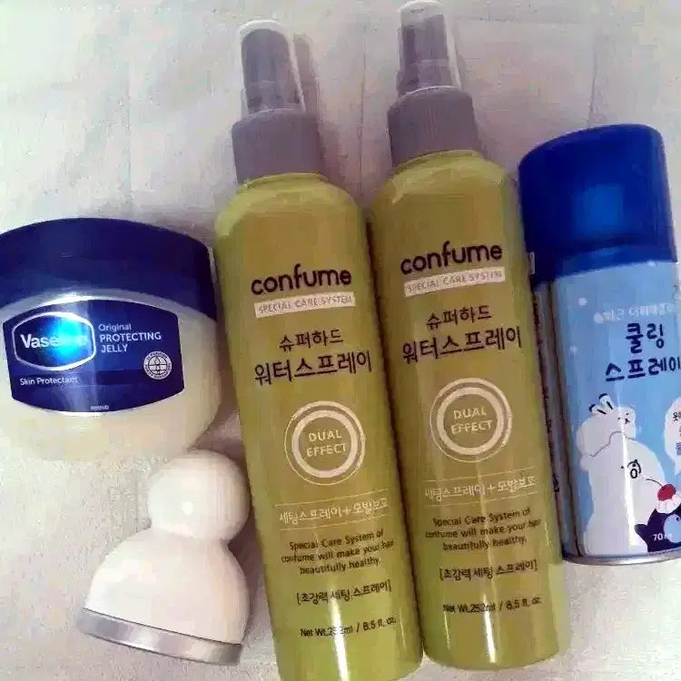 [BUNJANG] Hair Styling Spray, Cooling Spray, Cooling Stick, Vaseline Bundle Set / 헤어 고정 스프레이 쿨링 스프레이 쿨링 스틱 바세린 일괄