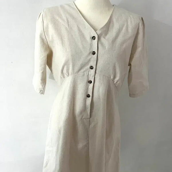 [BUNJANG] Light Beige Flare Dress / 연베이지 플레어원피스 55