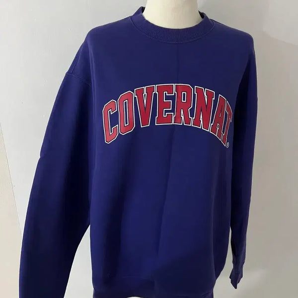 [BUNJANG] Covenant Fleece Purple Sweatshirt M Unisex / 커버낫 기모 퍼플 맨투맨 M 남녀공용