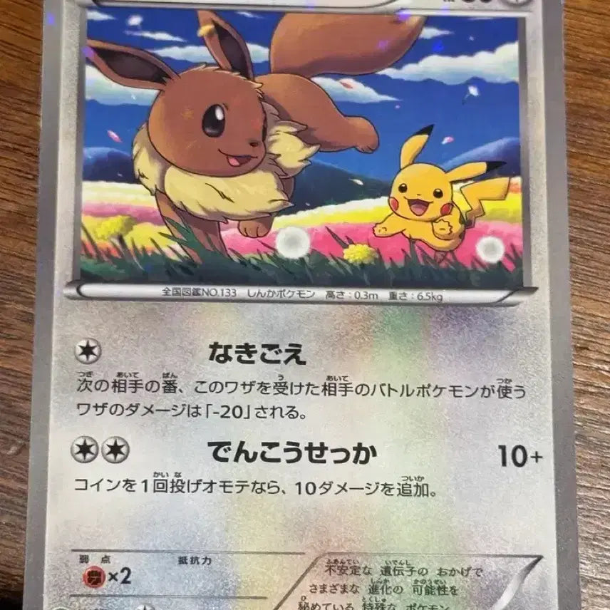 [BUNJANG] Pokemon Eevee & Pikachu Holo 2013 7-Eleven Promo Card / 포켓몬카드 이브이&피카츄 홀로그램 2013 세븐일레븐 프로모