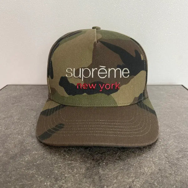 [BUNJANG] Supreme 5 Panel Cap Woodland Camo / (OS) 슈프림 5패널 볼캡 모자 클래식 우드랜드 카모
