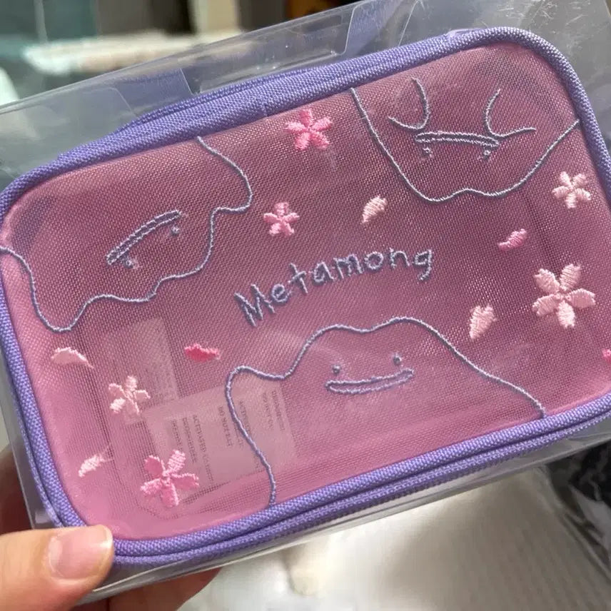 [BUNJANG] Ditto Mesh Pouch / 메타몽 대량발생 메쉬 파우치