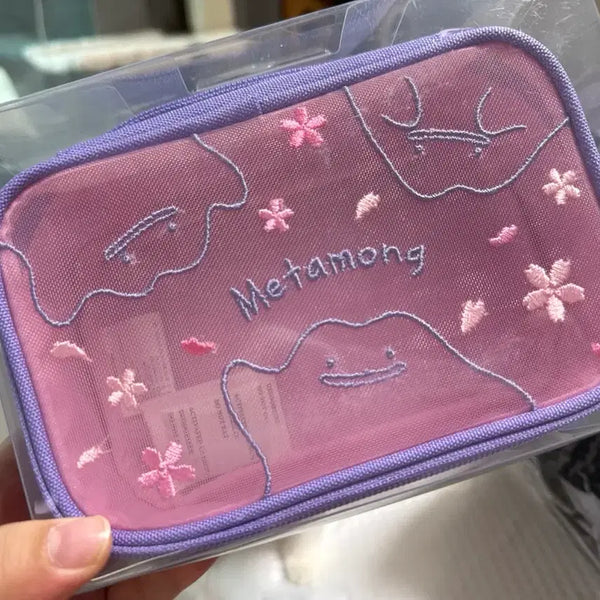 [BUNJANG] Ditto Mesh Pouch / 메타몽 대량발생 메쉬 파우치