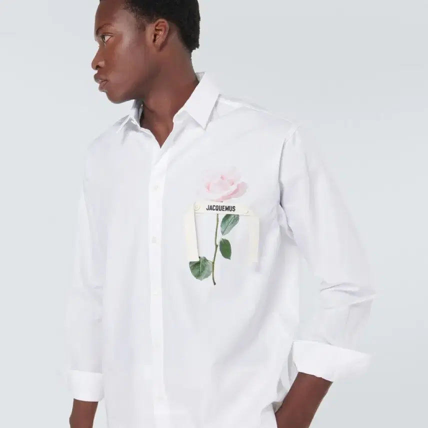 [BUNJANG] Jacquemus La Chemise Baudroie Rose Oversized Shirt / 자크뮈스 화이트 라 슈미즈 바우 로즈 라이트 핑크 로즈 오버핏 셔츠 05