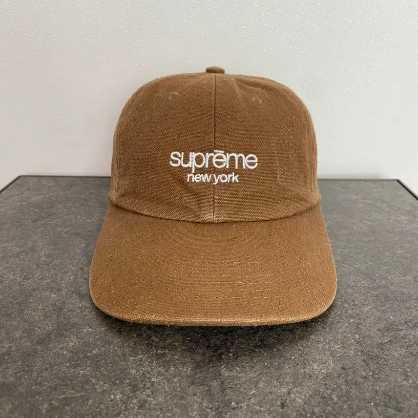 [BUNJANG] Supreme 6-Panel Classic Washed Twill Cap / (OS) 슈프림 6패널 볼캡 모자 클래식 워시드 탄