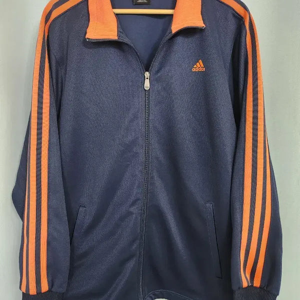 [BUNJANG] Adidas Track Jacket Zip-Up Jersey Navy Orange / [ 105 ~ 110 추천 ] 아디다스 집업 져지 자켓