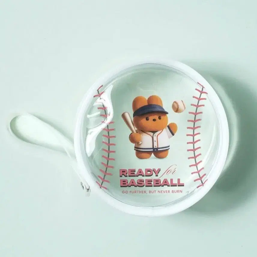 [BUNJANG] Daiso Sports Rabbit Transparent Round Pouch / 다이소 스포츠 토끼 투명 원형 파우치
