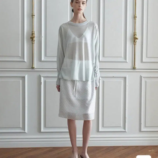 [BUNJANG] HASYEDOT Dot Midi Skirt / [새상품] 하시에 도트 미디 스커트