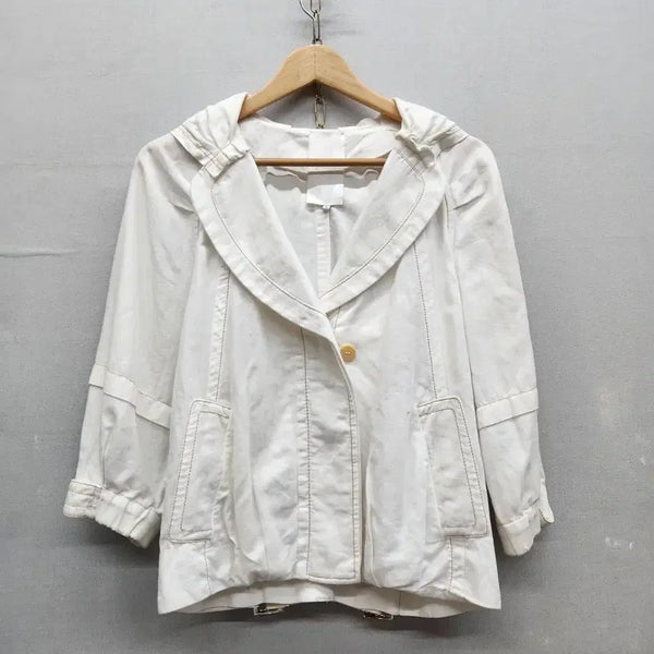 [BUNJANG] Ozcece Stitch Detail Linen Blend Jacket M / 오즈세컨 스티치 디테일 린넨혼방 자켓 1(M)