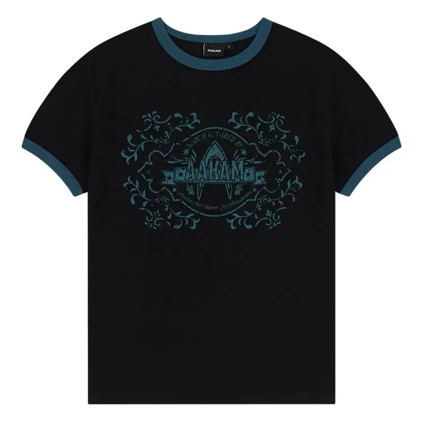 [BUNJANG] Arkham Stamp Printed Ringer Top / 아캄 Stamp Printed Ringer Top 반팔 링거티