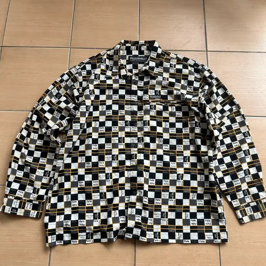 [BUNJANG] Pellentesque 90s Checkerboard Shirt / 90s 펠레펠레 체커보드 셔츠
