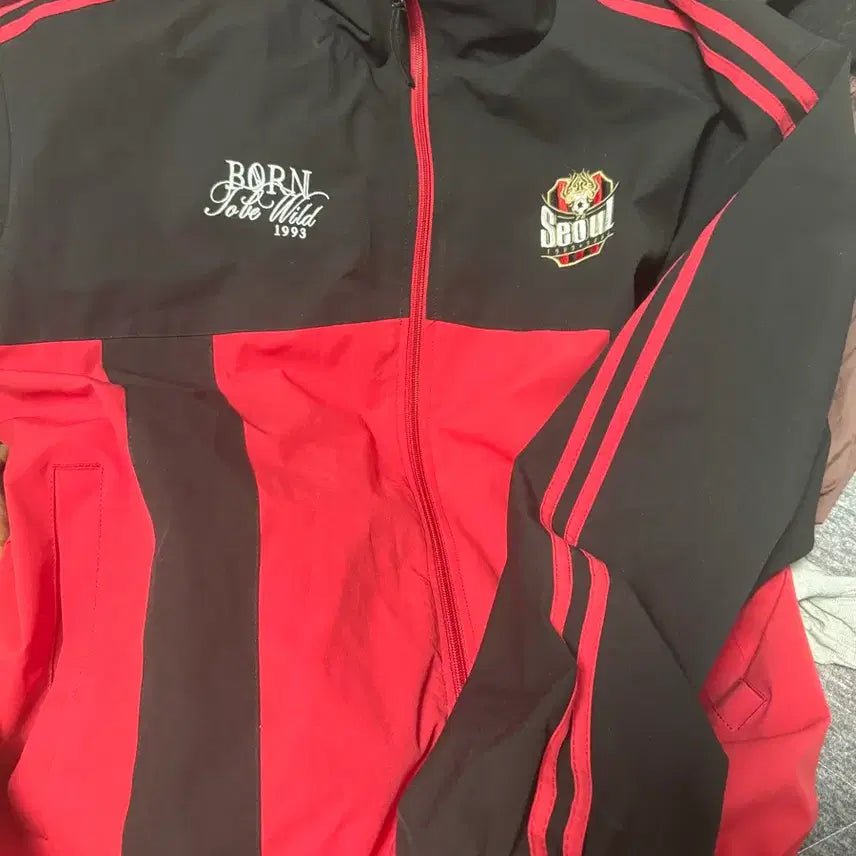 [BUNJANG] FC Seoul 1993 Studio Track Top - Red, Size L / FC서울 1993스튜디오 트랙탑 L 레드