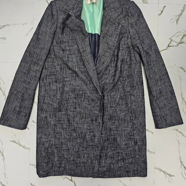 [BUNJANG] SJSJ Women's Check Blazer Jacket / 한섬 SJSJ 여성 체크 자켓 90
