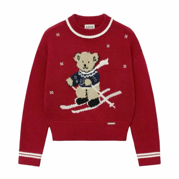 [BUNJANG] Marithe Francois Girbaud OS Red Women's Knit / 마리떼 프랑소와 저버 OS 레드 여성니트