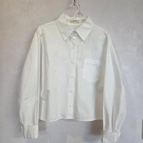 [BUNJANG] Cropped Shirt / 크롭 셔츠