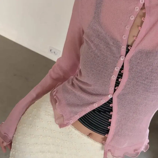 [BUNJANG] Sheer Lightweight Cardigan 3 Colors / <새상품> 여리여리 가디건 3color