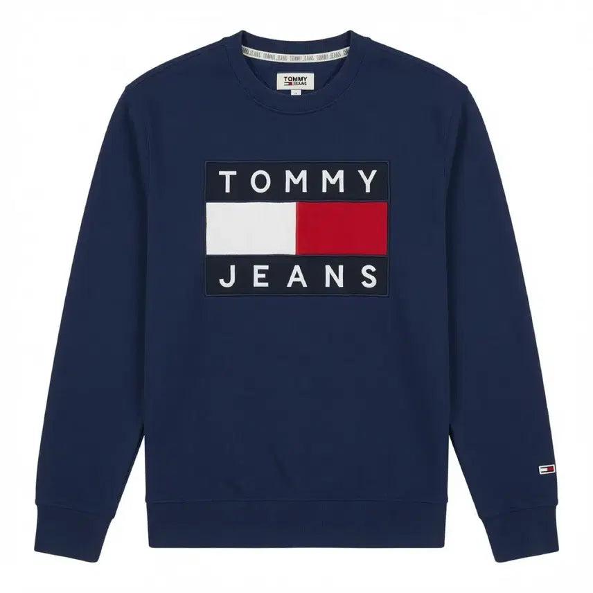 [BUNJANG] Tommy Jeans Big Logo Sweatshirt (Size L) / [L] TOMMY JEANS 타미진스 빅로고 맨투맨