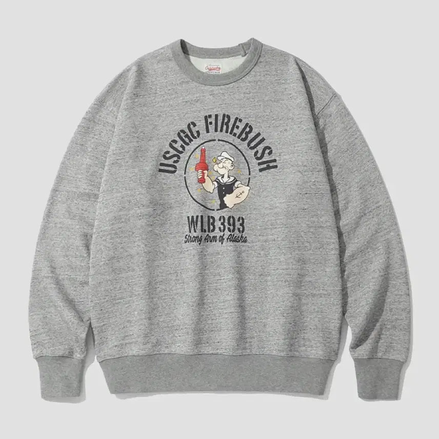 [BUNJANG] Outstanding Popeye USCGC Firebush Sweatshirt (Medium) / 아웃스탠딩 맨투맨 M