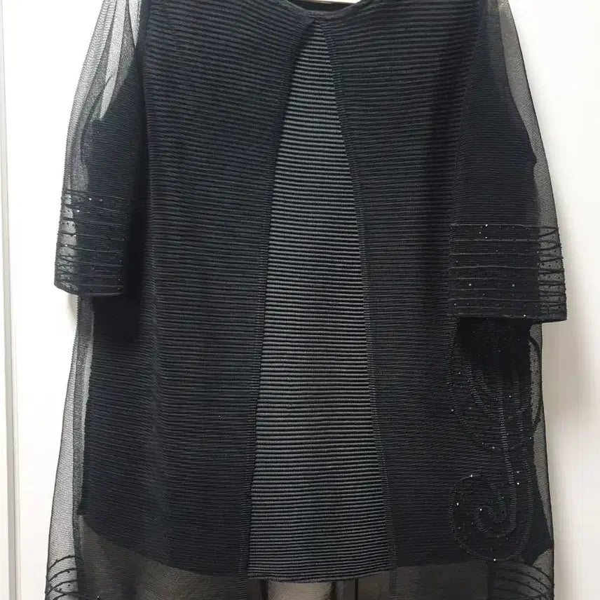 [BUNJANG] LA VITA JUNKO Pleated Chiffon Jacket / LA VITA JUNKO 플리츠 쉬폰 자켓