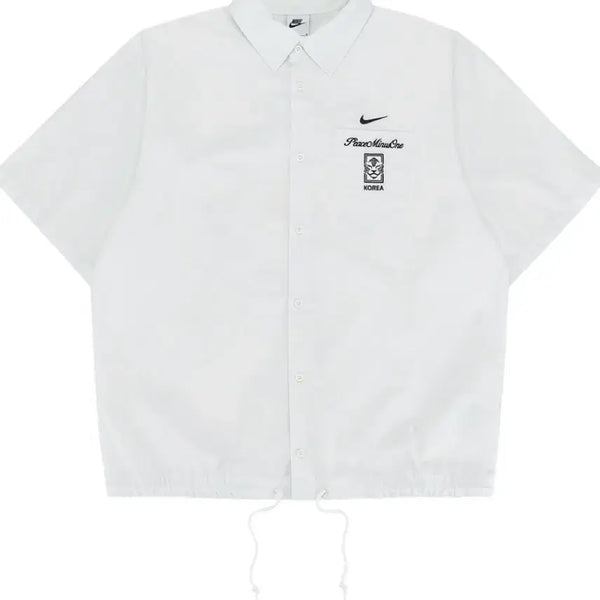 [BUNJANG] Nike x PEACEMINUSONE Short-Sleeve Shirt White / 나이키 피스마이너스원 반팔 셔츠 화이트