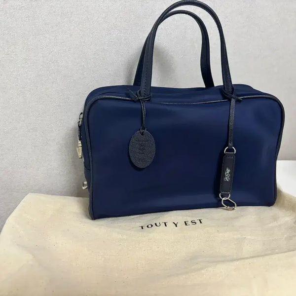 [BUNJANG] Tout Y Est Rocket Wal Small Navy Tote Bag / 투티에 tout y est