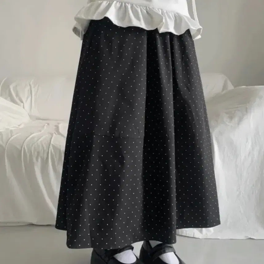 [BUNJANG] Love & Pop Amai Dot Long Skirt / 러브앤드팝 아마이 도트 롱스커트