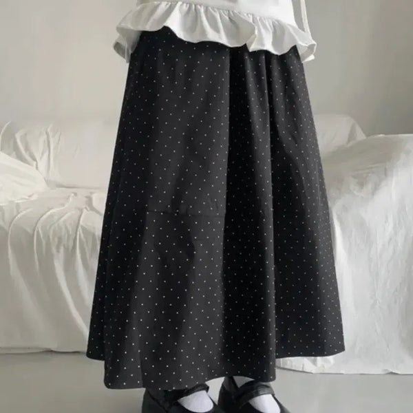 [BUNJANG] Love & Pop Amai Dot Long Skirt / 러브앤드팝 아마이 도트 롱스커트