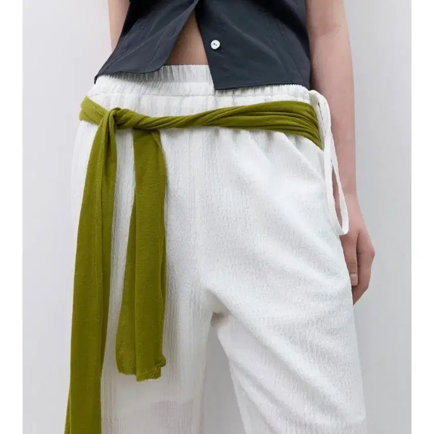 [BUNJANG] Atelier Nine Side String Banding Bootcut Pants / 아틀리에나인 SIDE STRING BANDING BOOTCUT PANTS