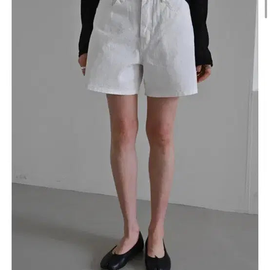 [BUNJANG] White Denim Shorts / 화이트 데님 숏팬츠