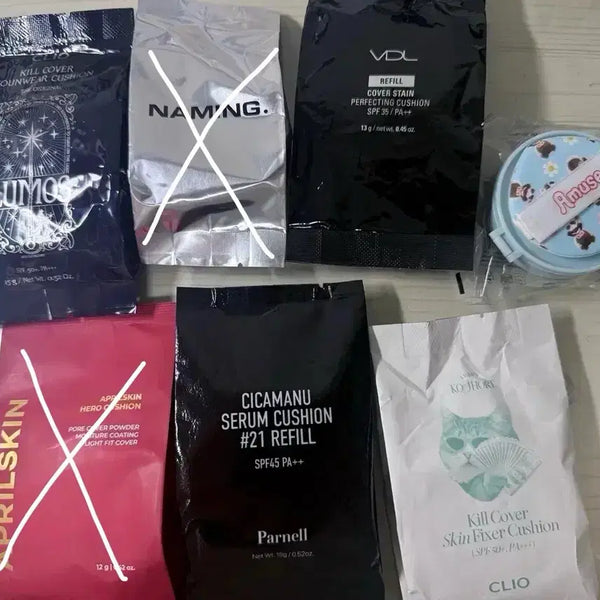 [BUNJANG] Aprilskin, Clio, Parnell, VDL, Amuse Cushion Refill Set / 에이프릴스킨, 클리오, 파넬, VDL, 어뮤즈 쿠션 리필 판매합니다