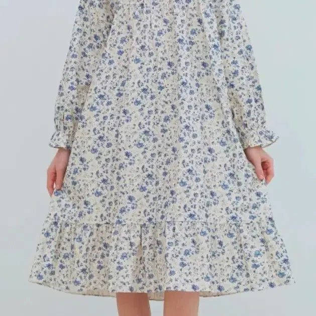 [BUNJANG] Ulalala Pajama Breve Cream Long Sleeve One-Piece Dress / 울랄라파자마 브레베 크림 긴팔원피스