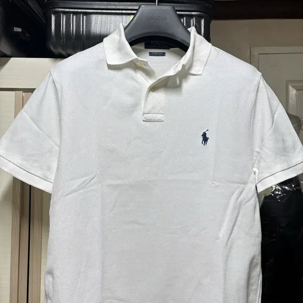 [BUNJANG] Polo Ralph Lauren White Short Sleeve Polo Shirt / 폴로 화이트 반팔 카라티
