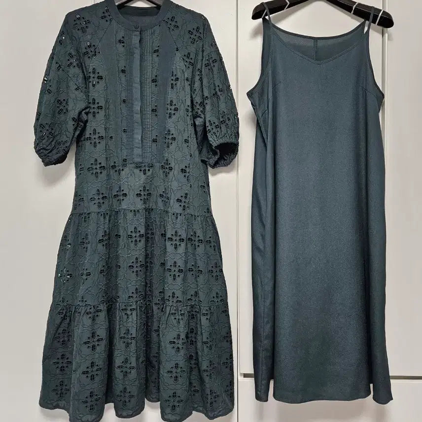 [BUNJANG] The Edge Eyelet Embroidery Dress / (새상품) 더엣지 아일렛 자수 원피스 (66)