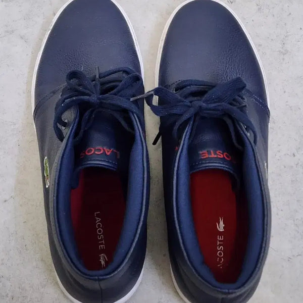 [BUNJANG] Lacoste Navy Leather Sneakers (Men's) / 상태 좋은 남성용 라코스테 네이비색 가죽 스니커즈  280. 275