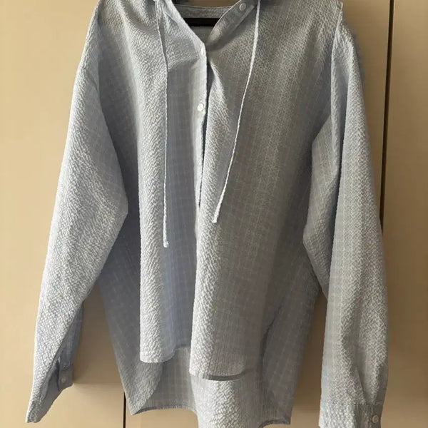 [BUNJANG] Checkered Shirt Blue / 체크무늬 셔츠 블루
